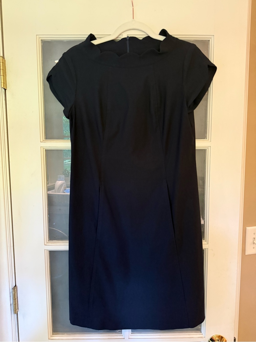 Sara Campbell Short-Sleeve Sheath Dress